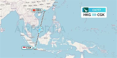 CX777 Flight Status Cathay Pacific: Hong Kong to Jakarta (CPA777).